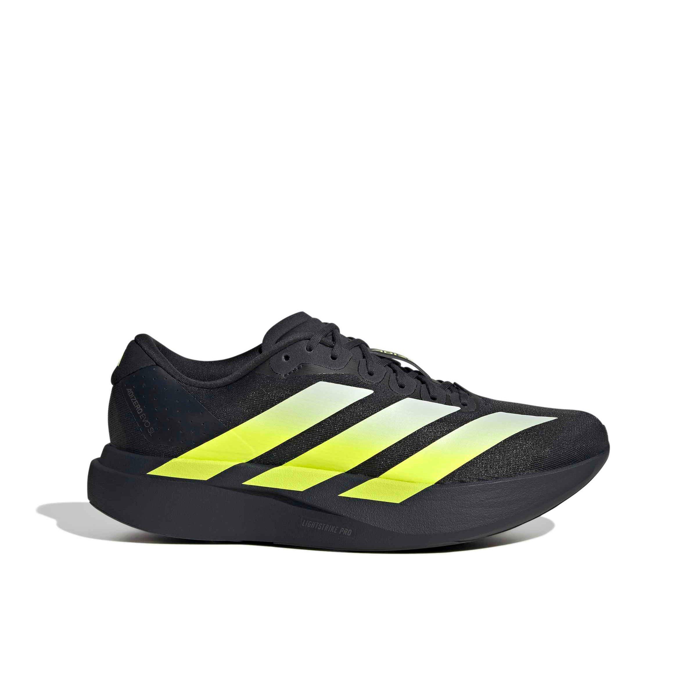 adidas Adizero EVO SL "Night Grey/Solar Yellow/Grey One" Men's Running Shoe - GREY/YELLOW/GREY